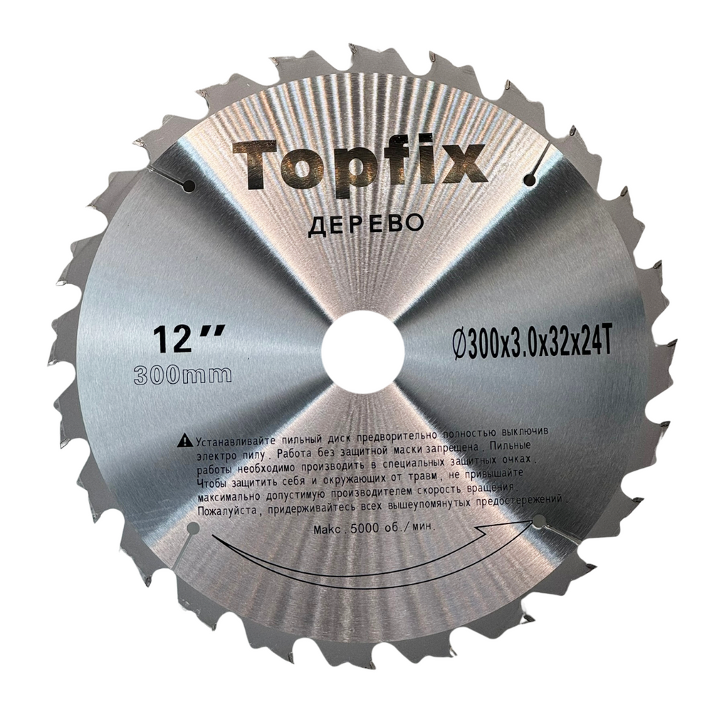 Пильний диск по дереву Topfix 300&times;32&times;24T topfix-527 фото